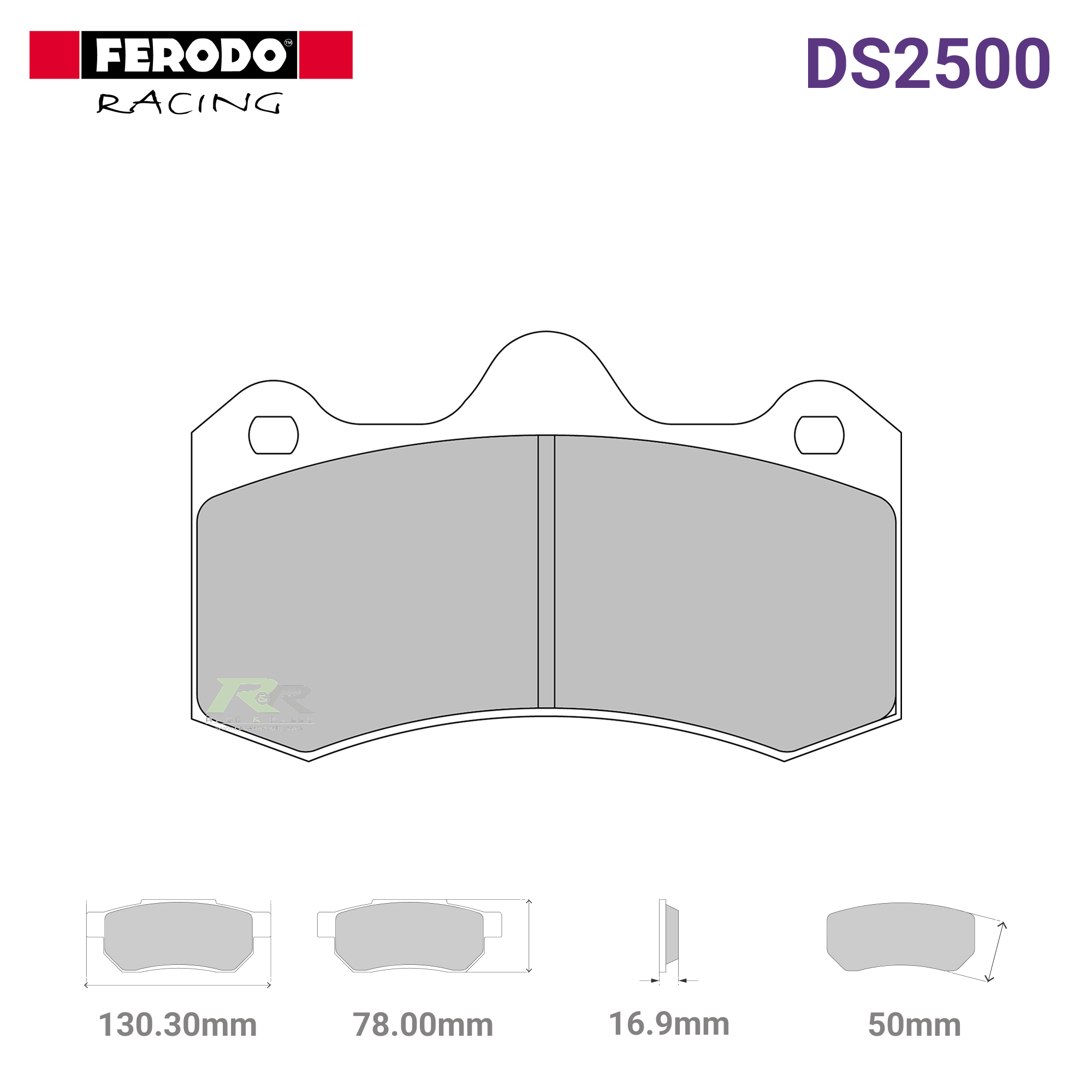 FRP3107H - (H) DS2500 Brake Pads - Race and Rally