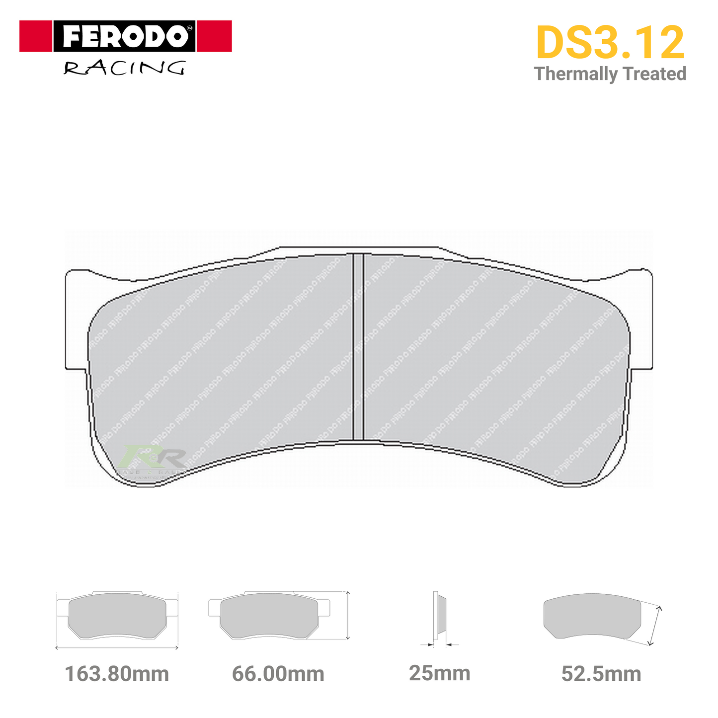 FRP3110GB - (G/GB) DS3.12 Brake Pads - Race and Rally