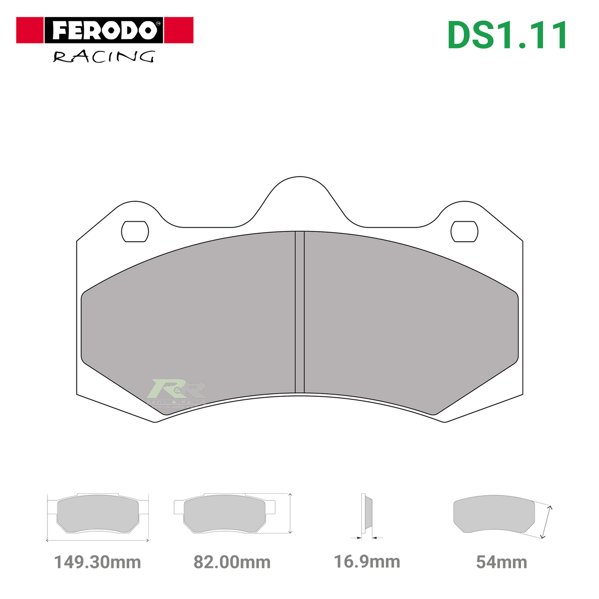 FRP3114W - (W) DS1.11 Brake Pads - Race and Rally