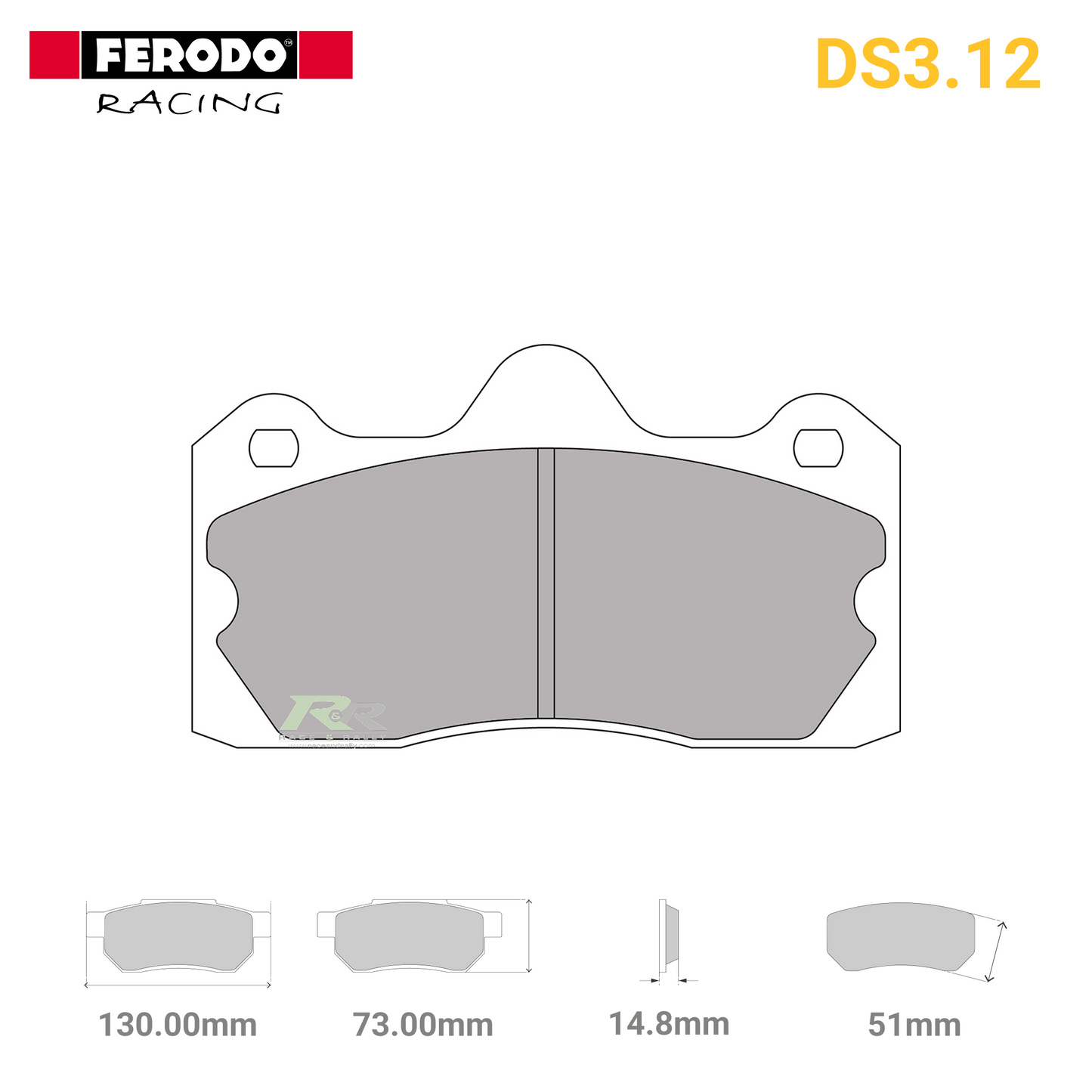 FRP3115G - (G) DS3.12 Brake Pads - Race and Rally