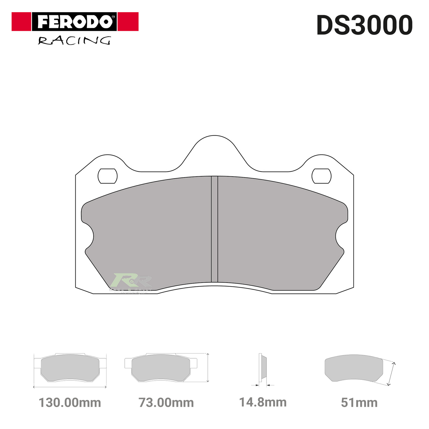 FRP3115R - (R) DS3000 Brake Pads - Race and Rally