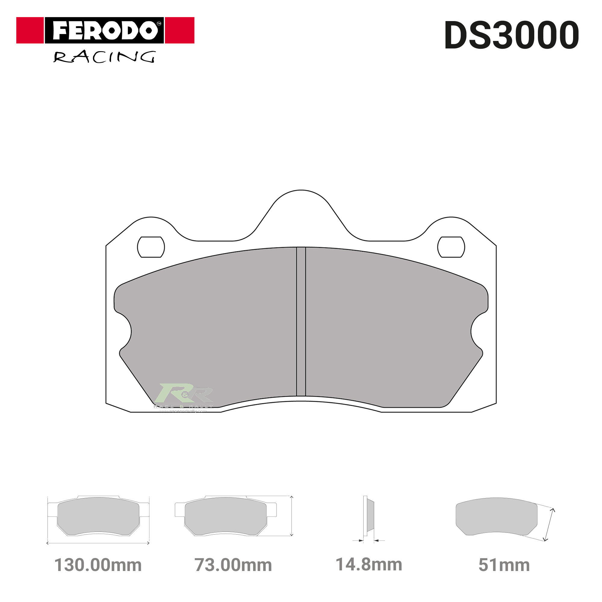 FRP3115R - (R) DS3000 Brake Pads - Race and Rally
