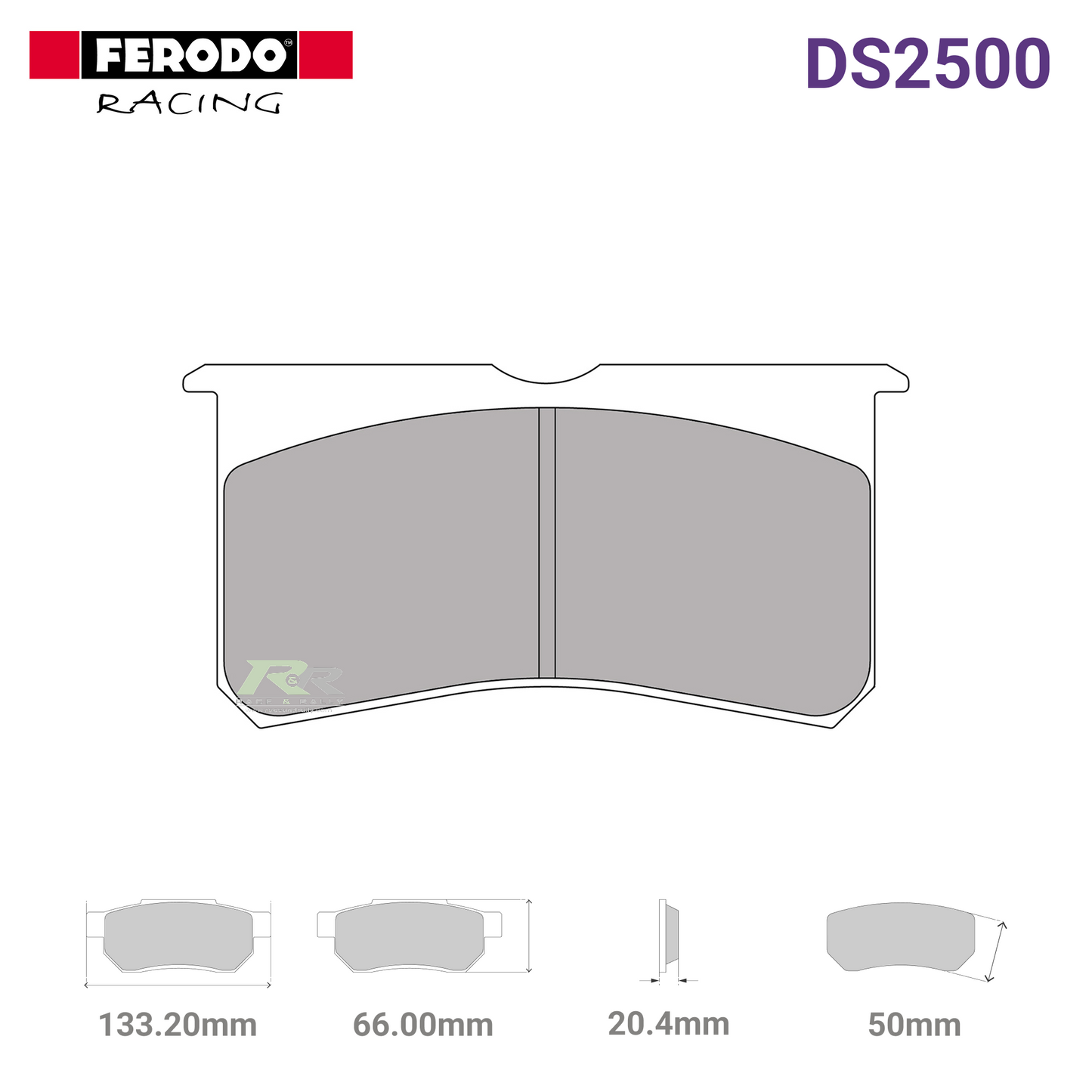 FRP3116H - (H) DS2500 Brake Pads - Race and Rally