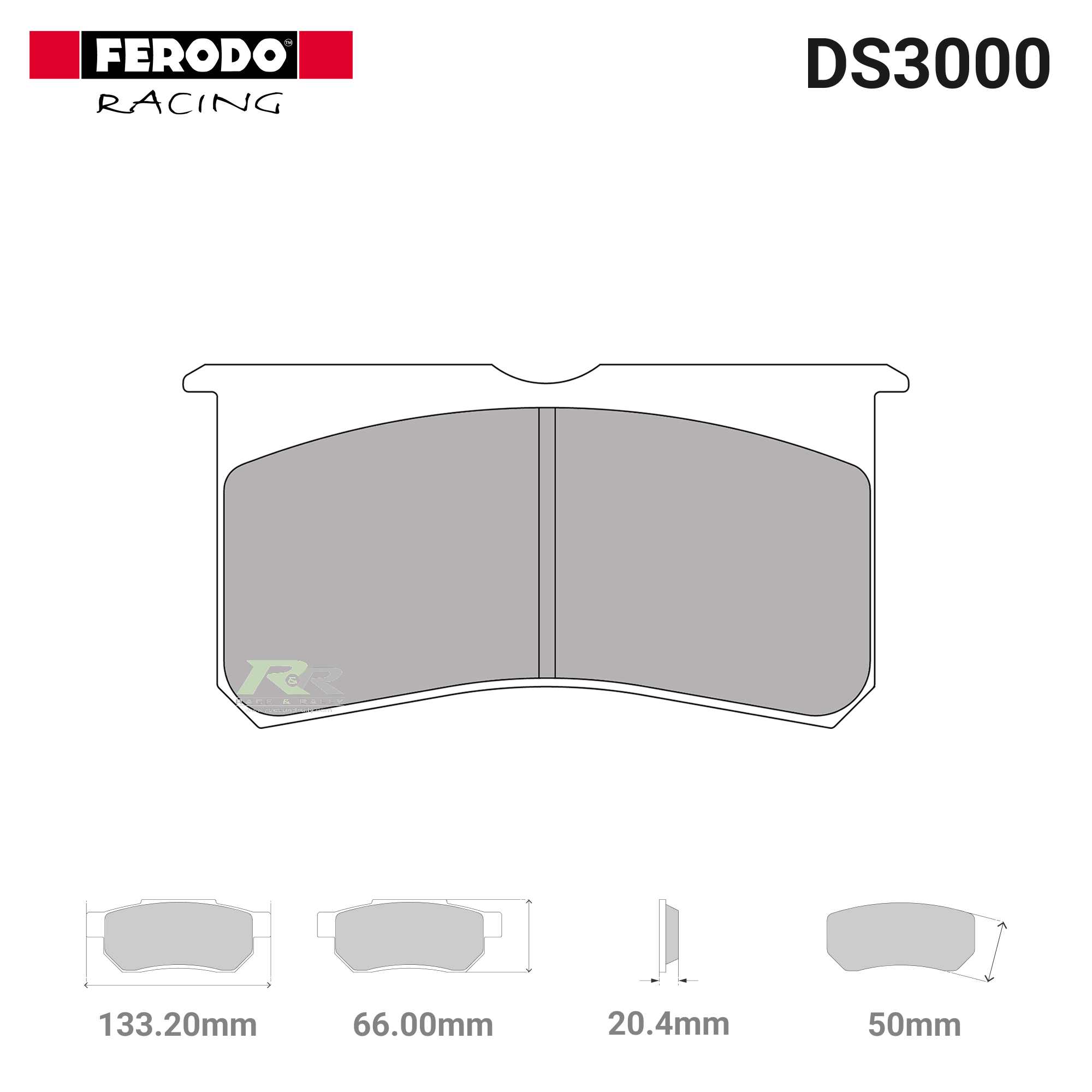 FRP3116R - (R) DS3000 Brake Pads - Race and Rally