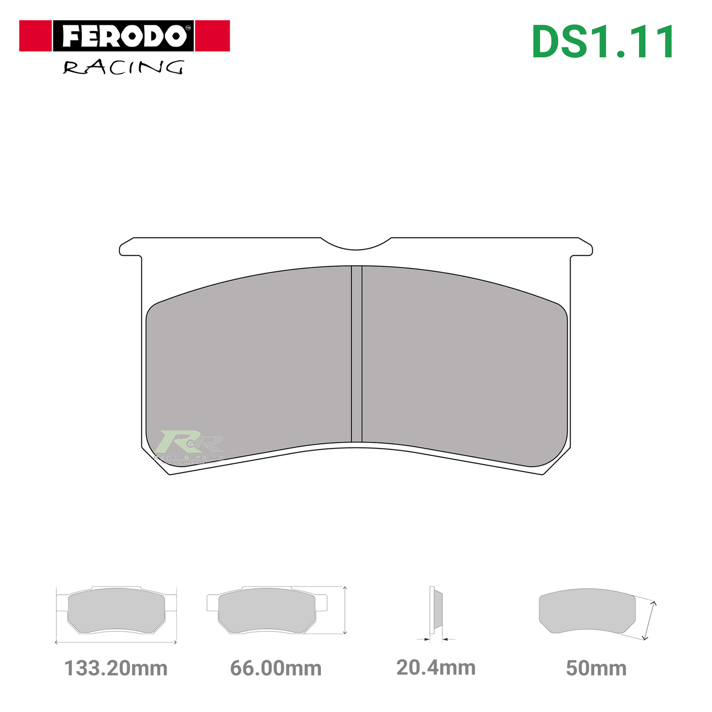 FRP3116W - (W/WB) DS1.11 Brake Pads - Race and Rally