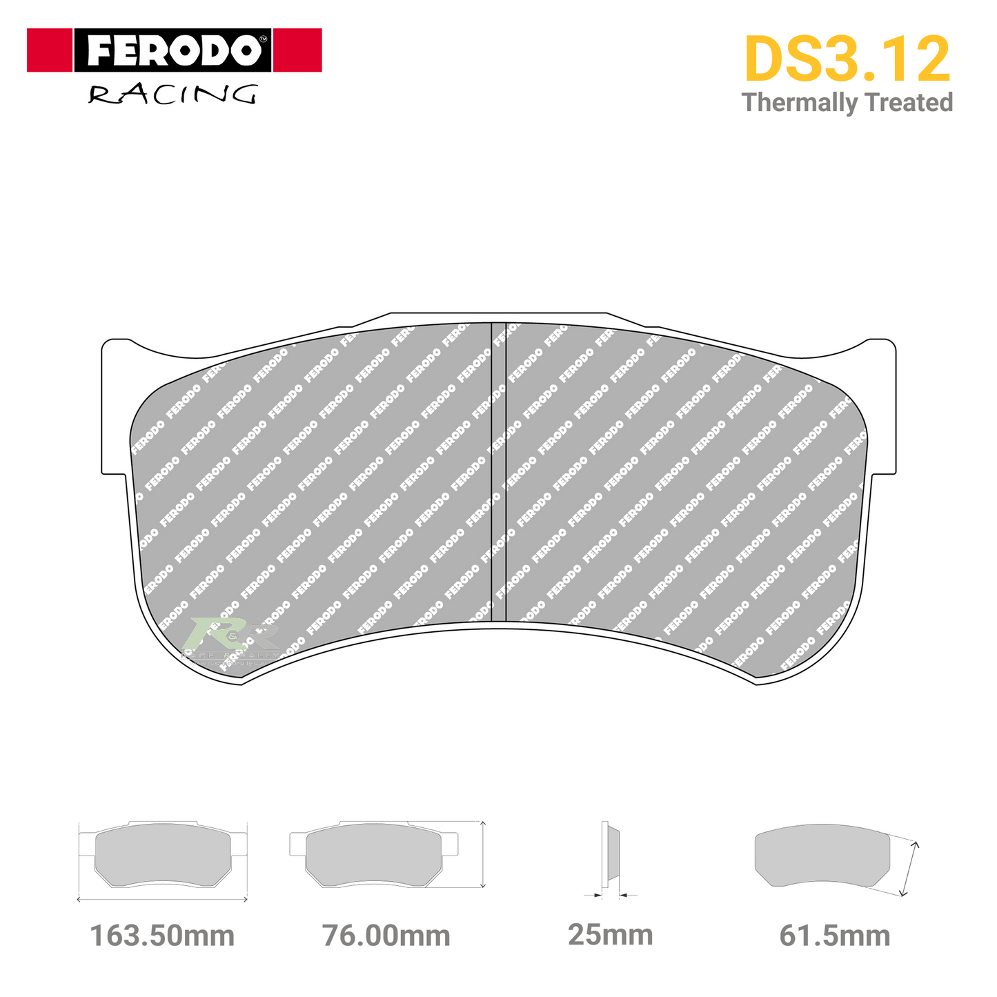 FRP3128GB - (G/GB) DS3.12 Brake Pads - Race and Rally