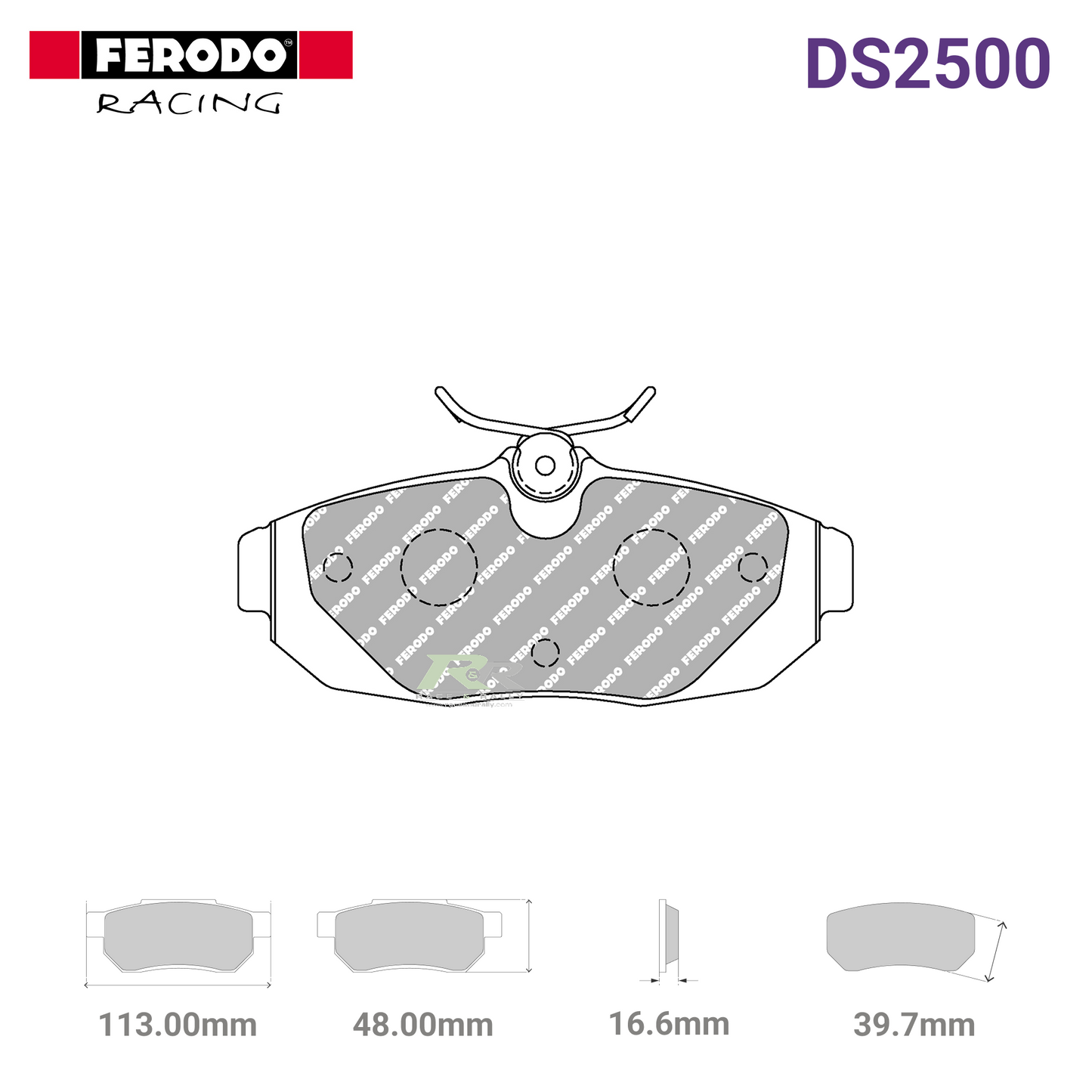 FRP3130H - (H) DS2500 Brake Pads - Race and Rally