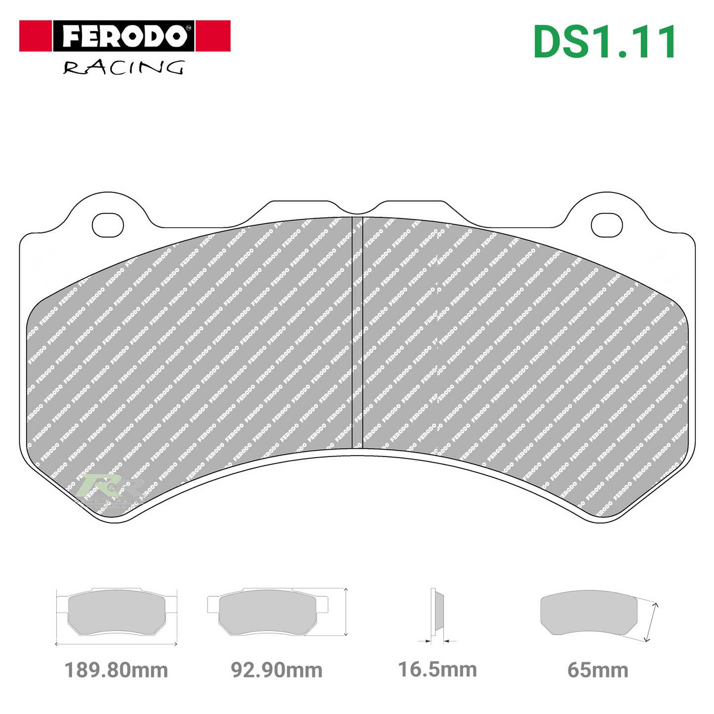 FRP3133W - (W/WB) DS1.11 Brake Pads - Race and Rally