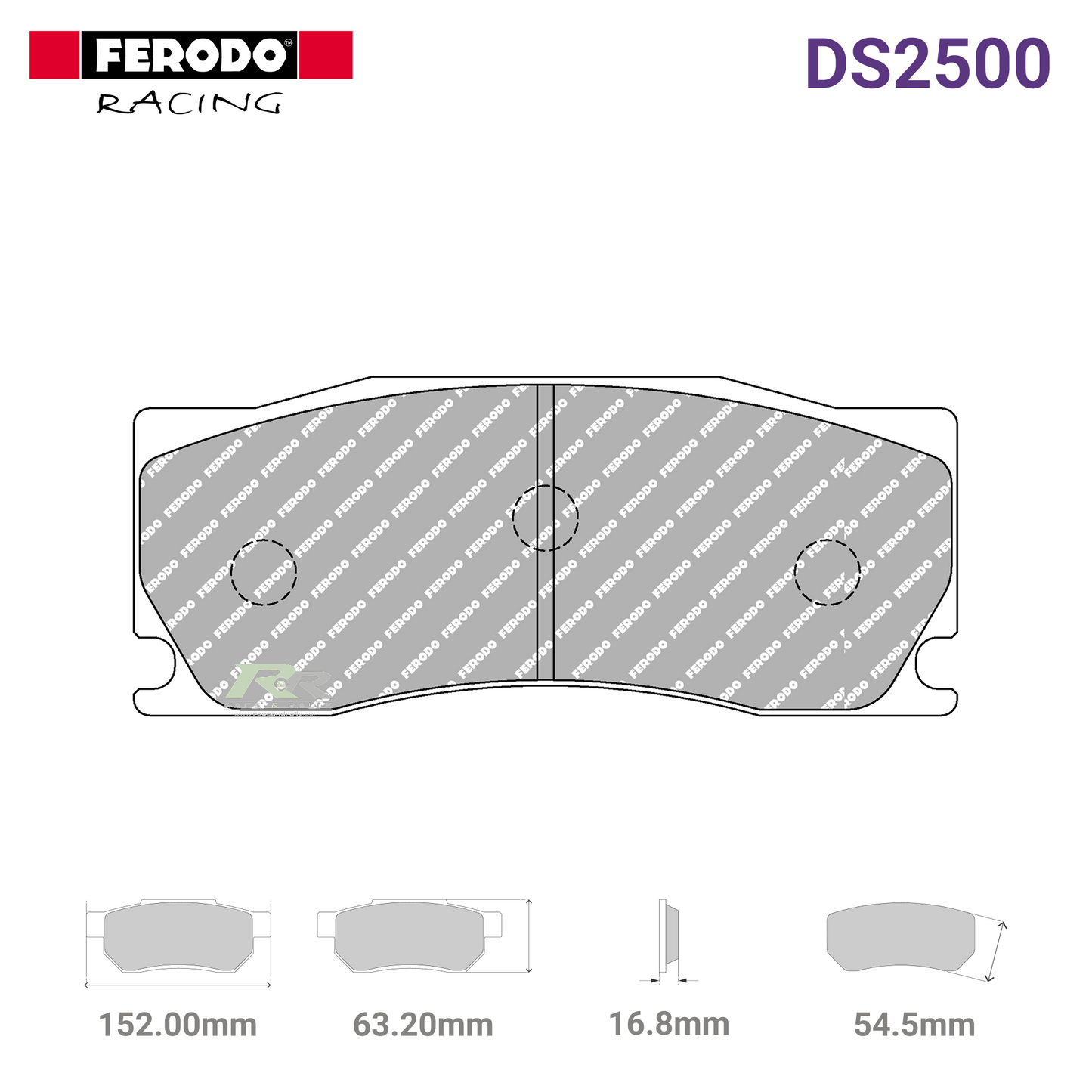 FRP3134H - (H) DS2500 Brake Pads - Race and Rally