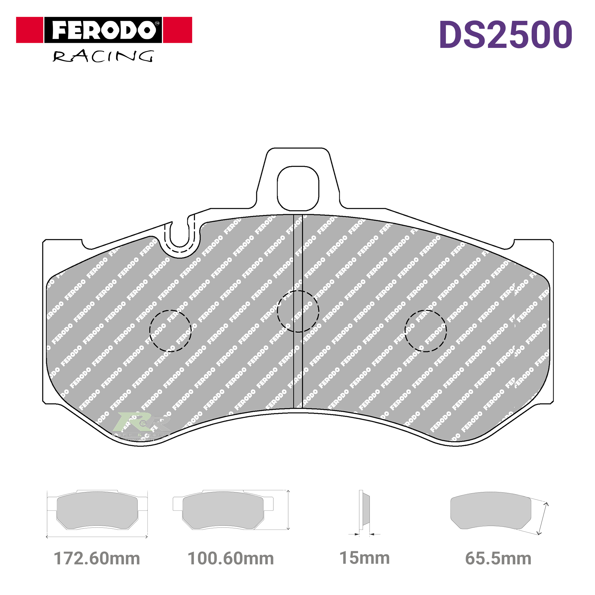 FRP3141H - (H) DS2500 Brake Pads - Race and Rally