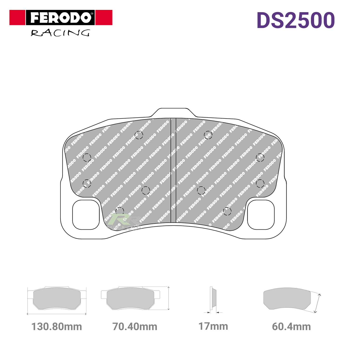 FRP3143H - (H) DS2500 Brake Pads - Race and Rally