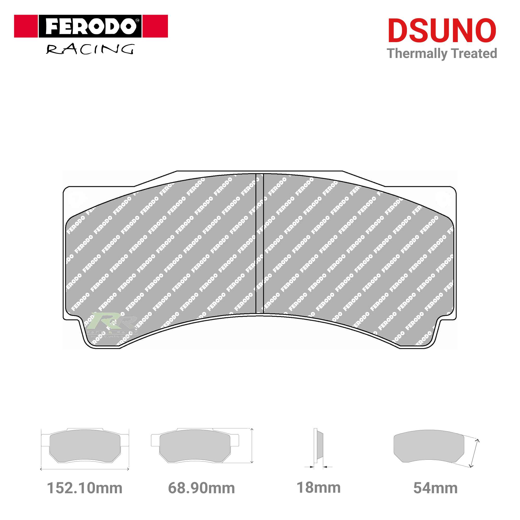 FRP3144ZB - (Z/ZB) Dsuno Brake Pads - Race and Rally