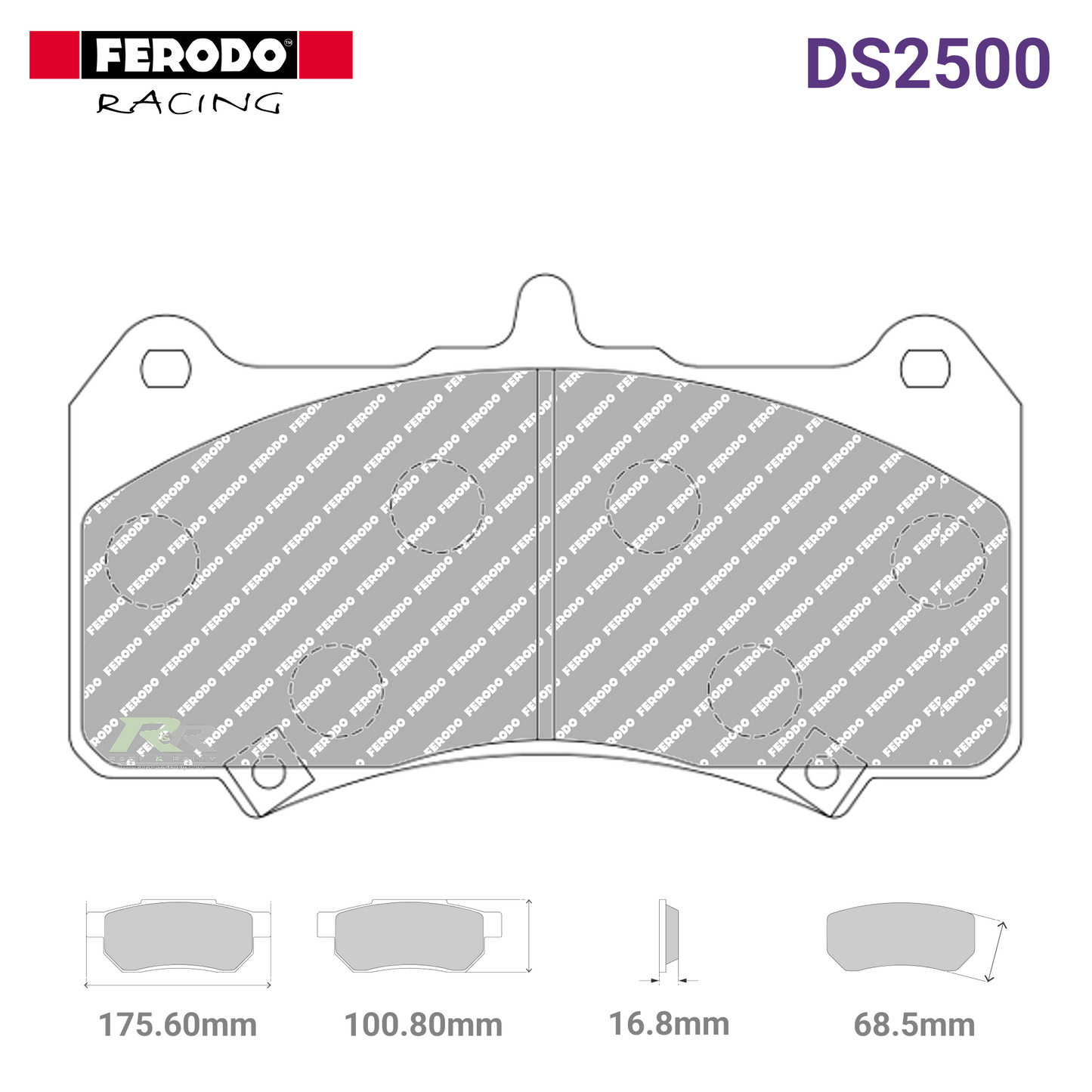 FRP3147H - (H) DS2500 Brake Pads - Race and Rally