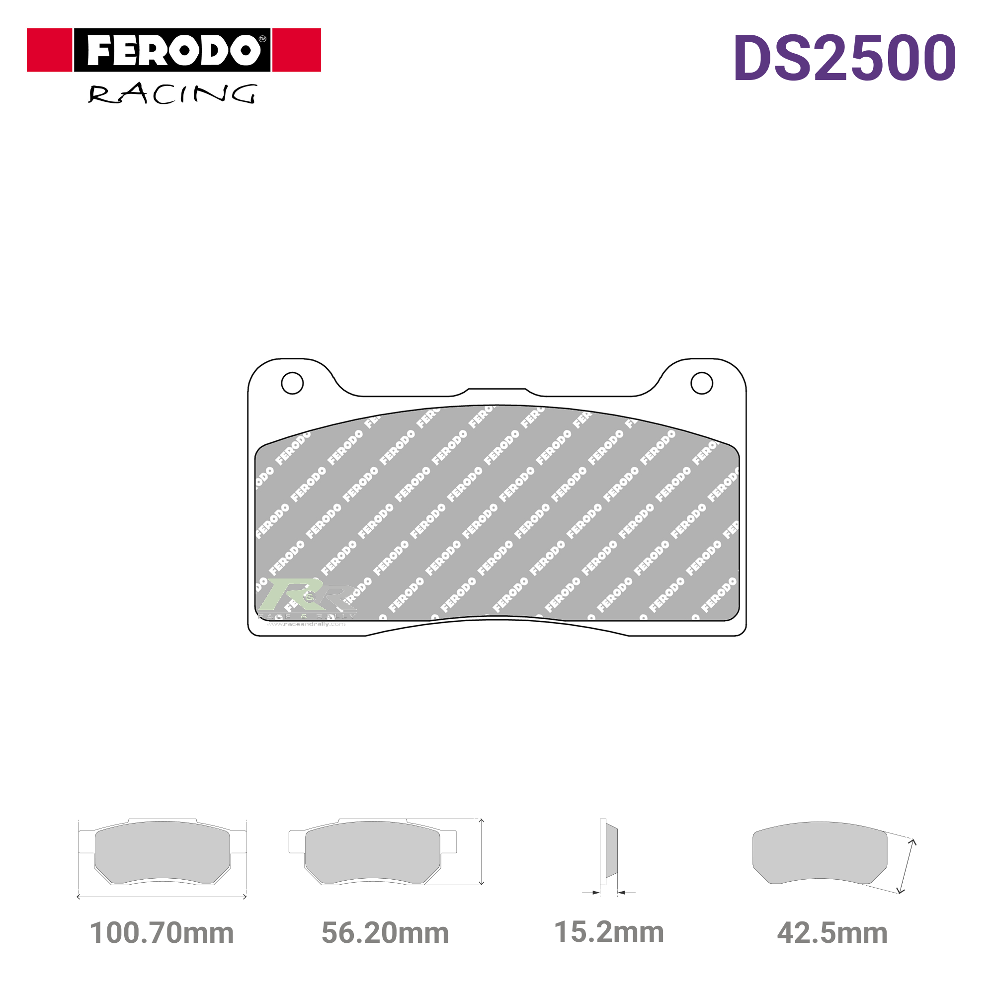 FRP3148H - (H) DS2500 Brake Pads - Race and Rally