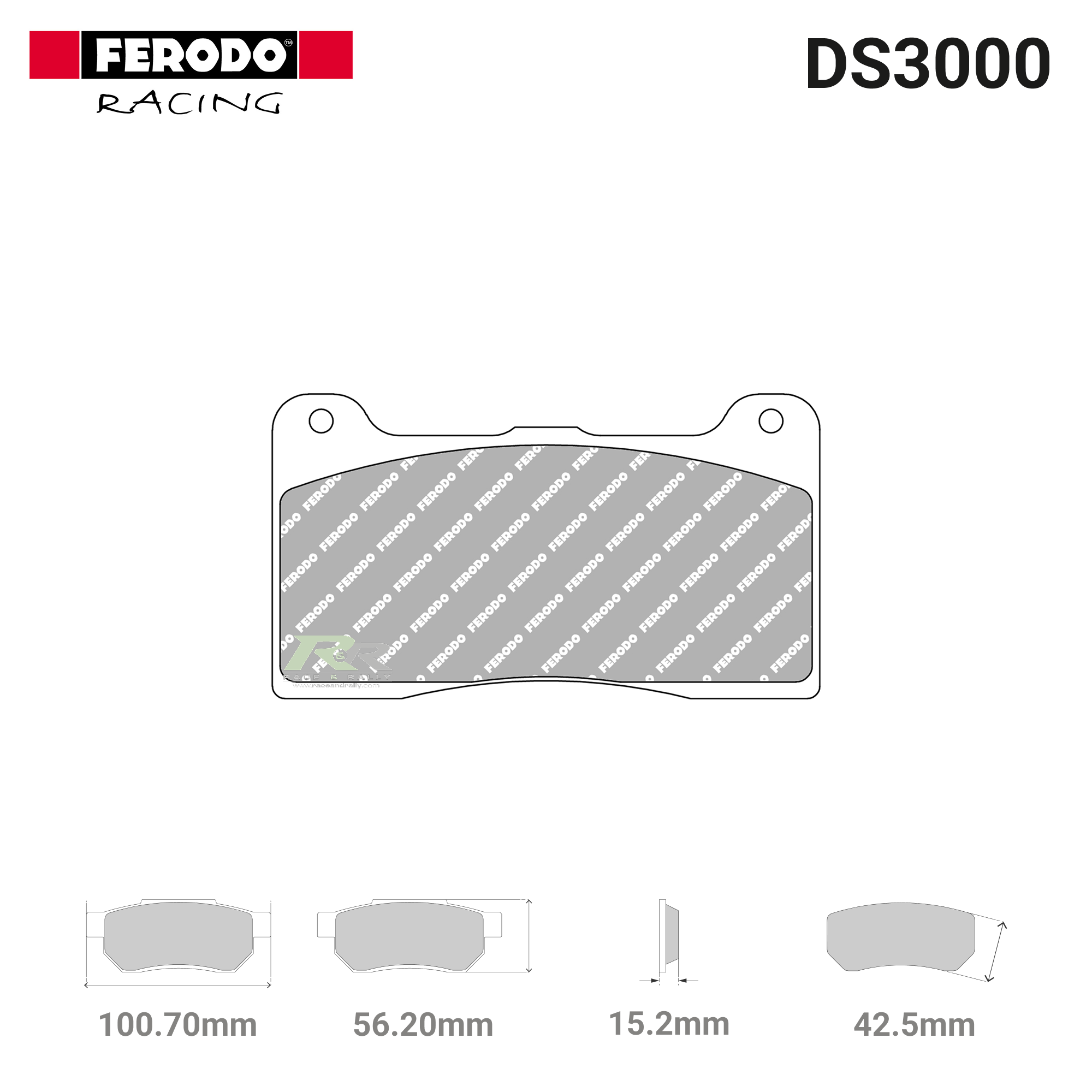 FRP3148R - (R) DS3000 Brake Pads - Race and Rally