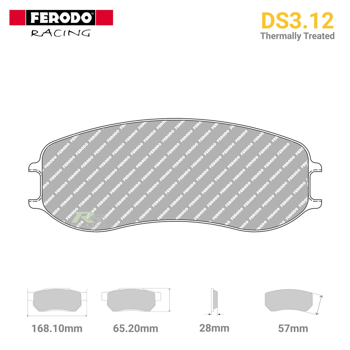 FRP3151GB - (G/GB) DS3.12 Brake Pads - Race and Rally