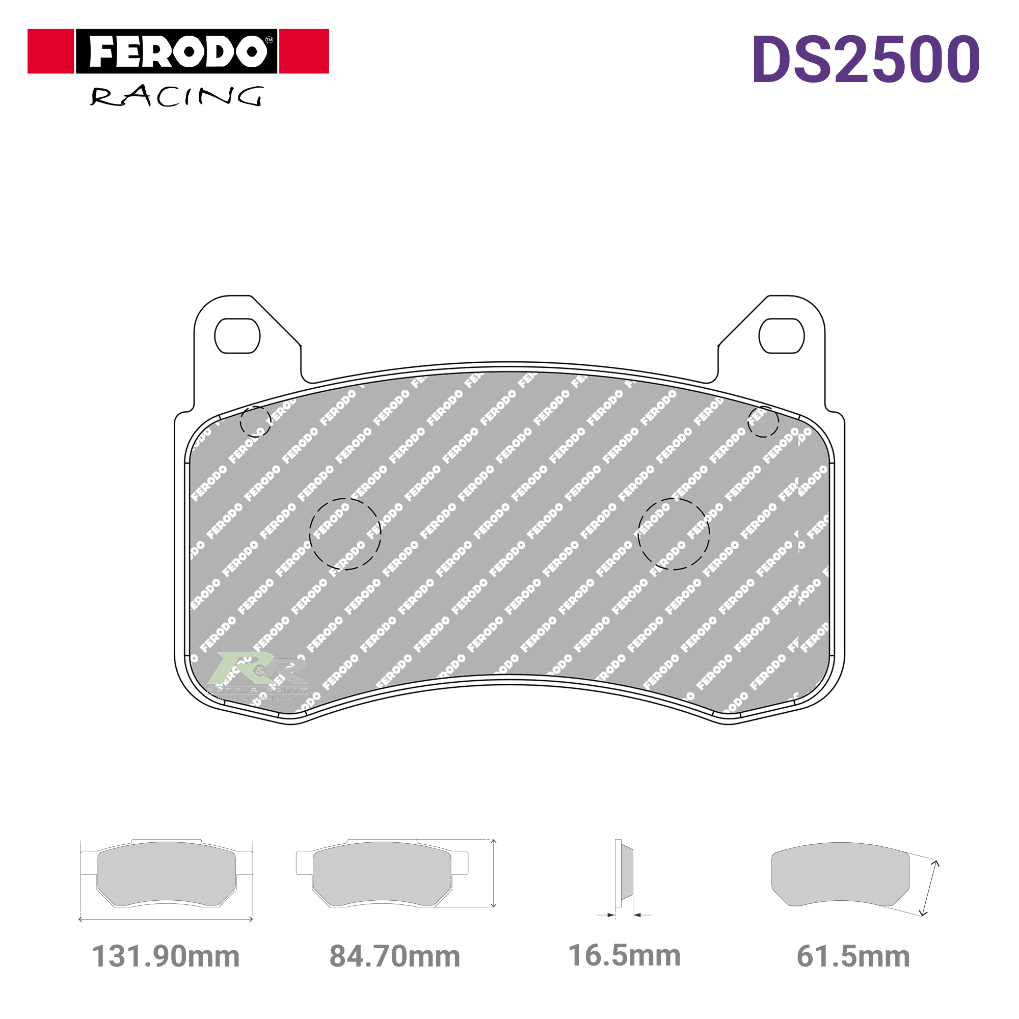 FRP3161H - (H) DS2500 Brake Pads - Race and Rally