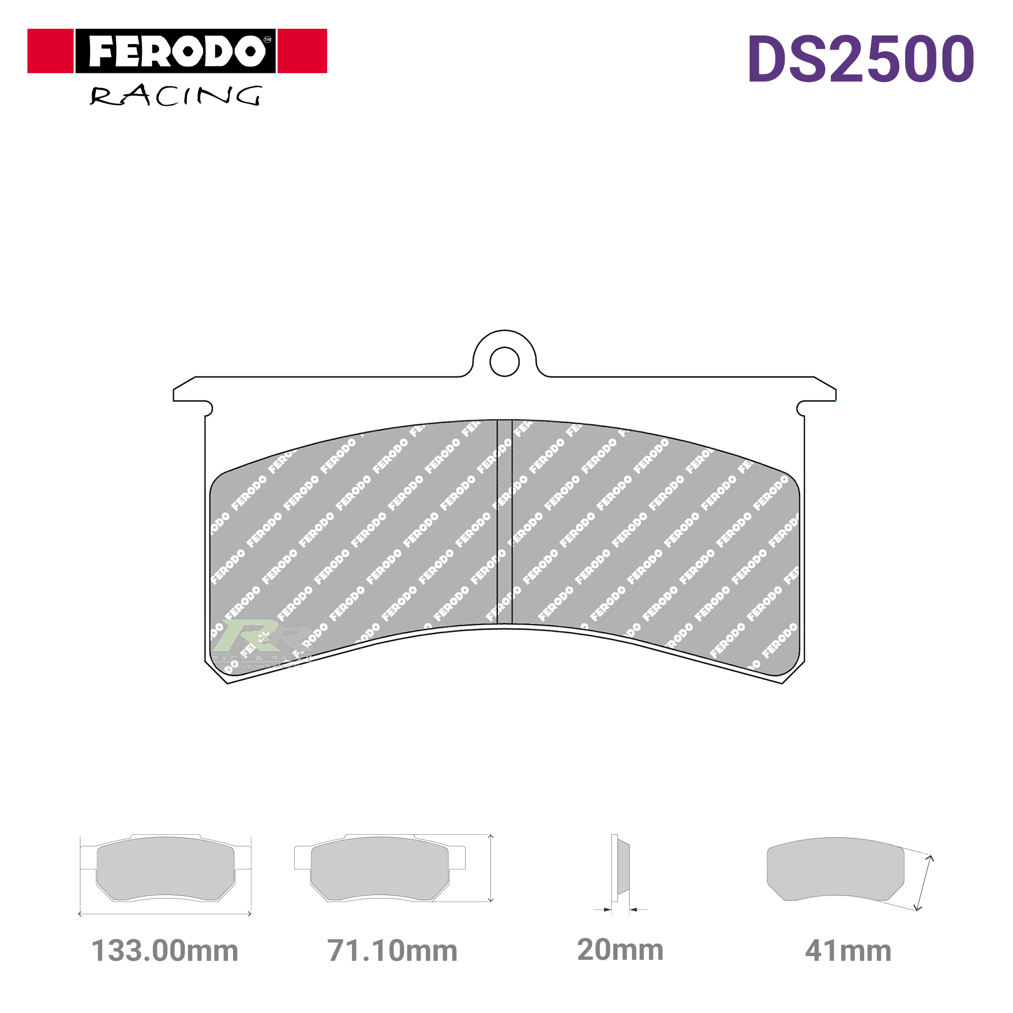 FRP501H - (H) DS2500 Brake Pads - Race and Rally