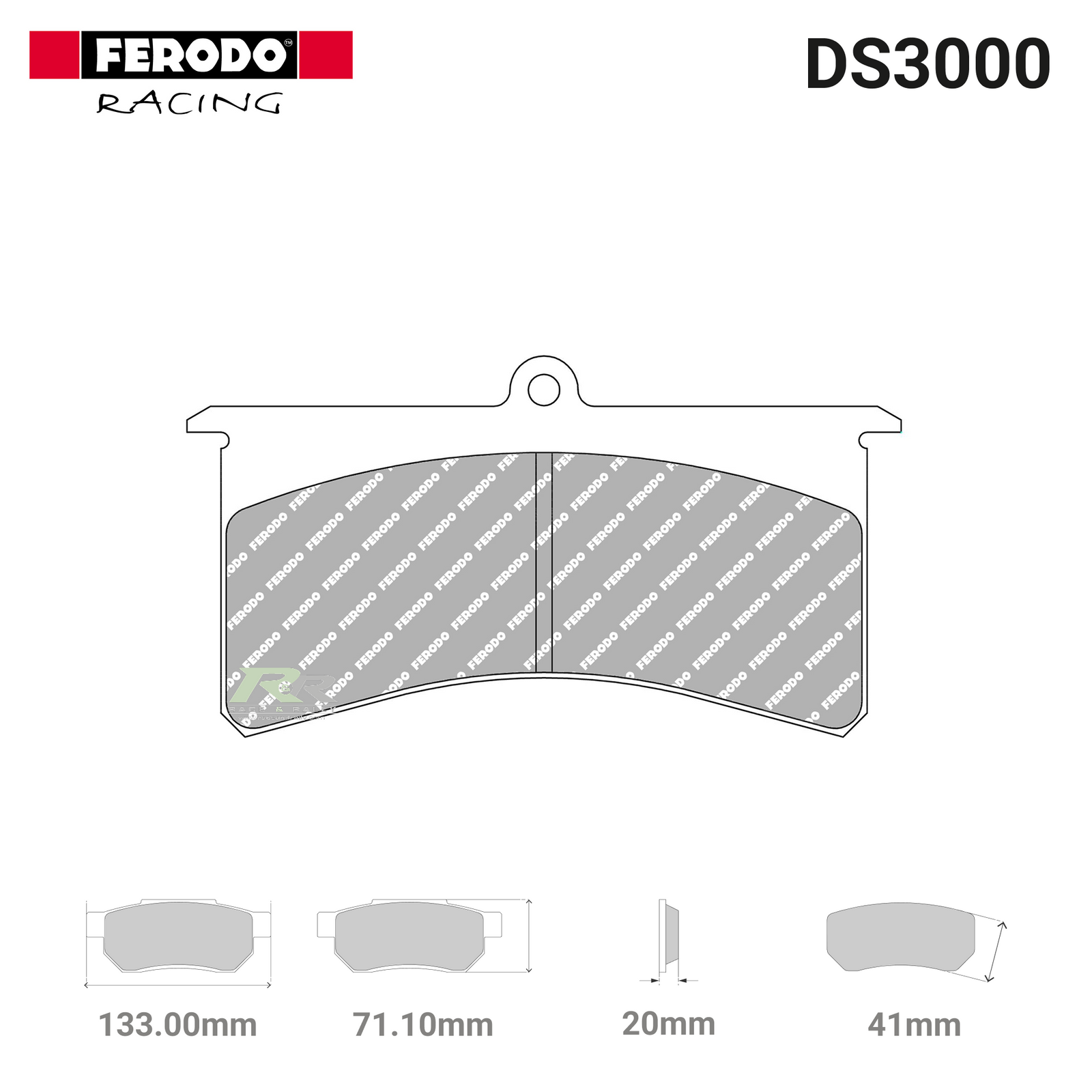 FRP501R - (R) DS3000 Brake Pads - Race and Rally