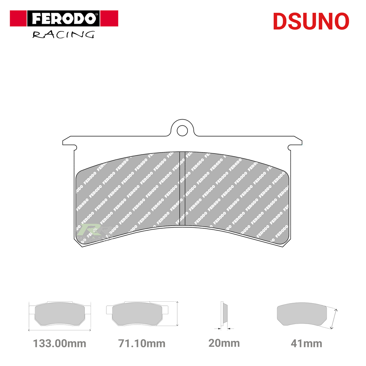 FRP501Z - (Z/ZB) Dsuno Brake Pads - Race and Rally