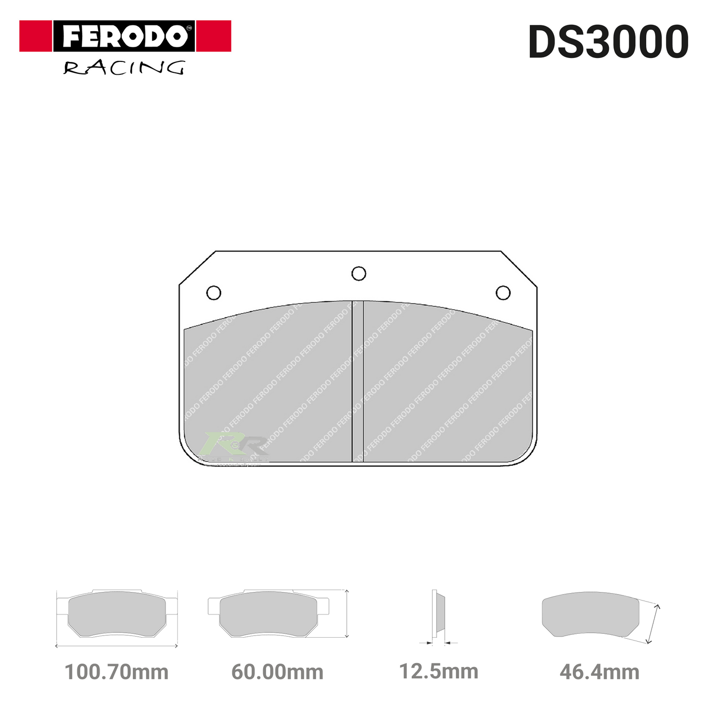 FRP502R - (R) DS3000 Brake Pads