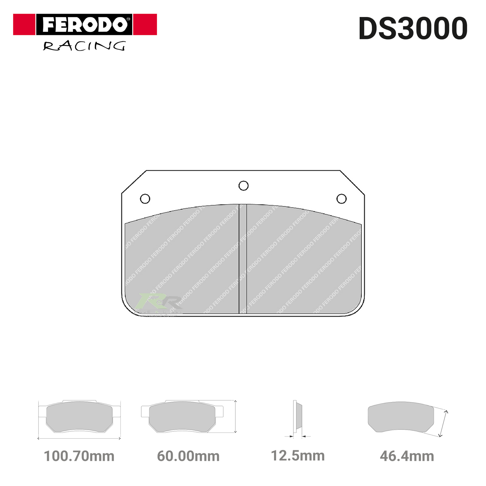 FRP502R - (R) DS3000 Brake Pads