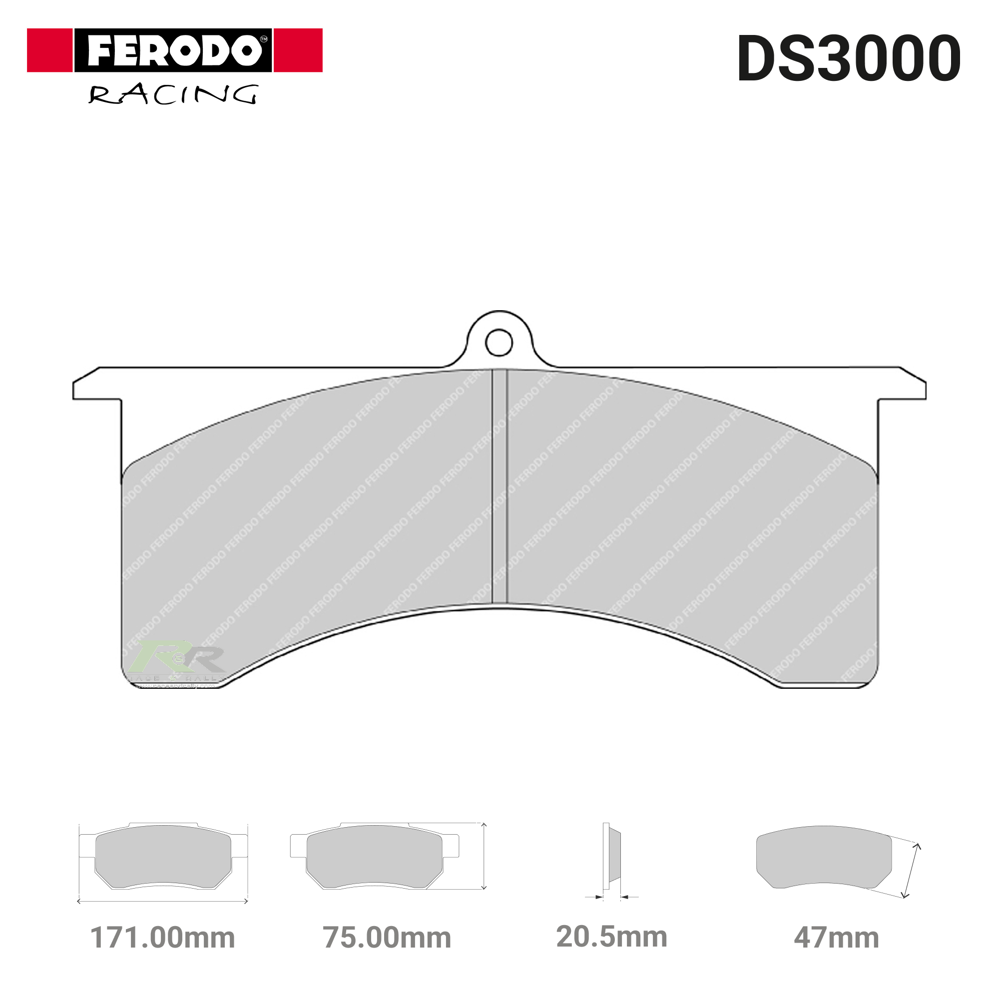 FRP503R - (R) DS3000 Brake Pads - Race and Rally
