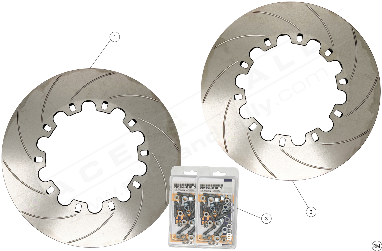 Front Tarmac Brake Discs