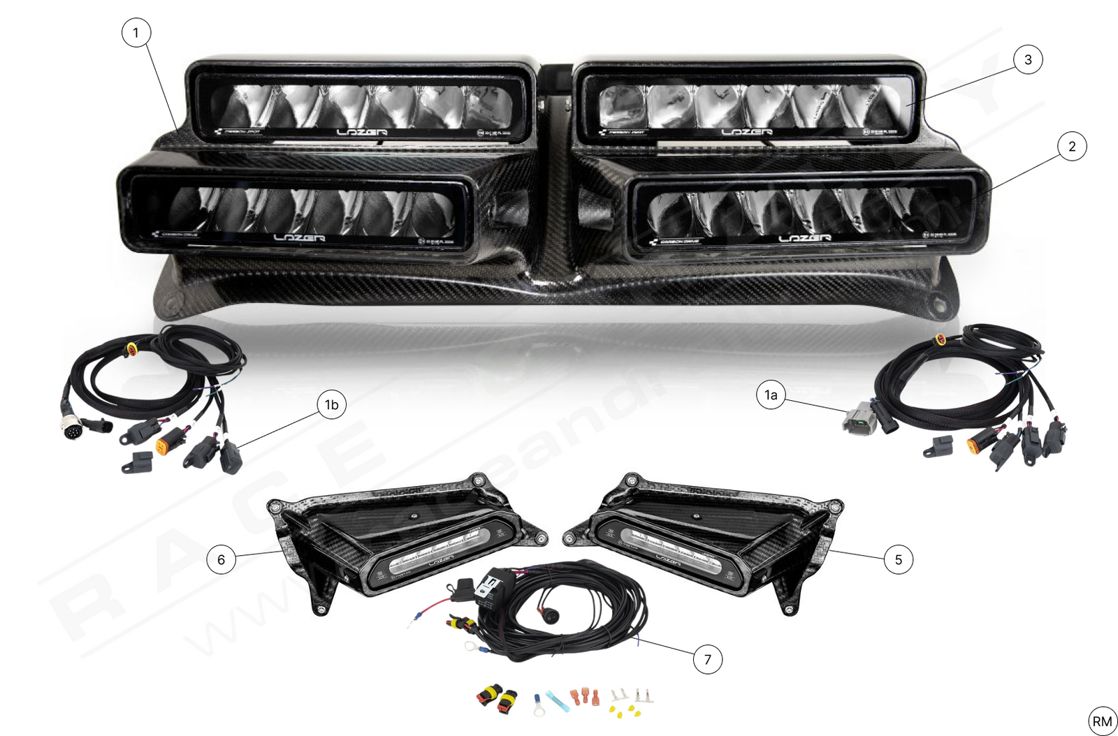 Lazer Lampod Kit - Race and Rally