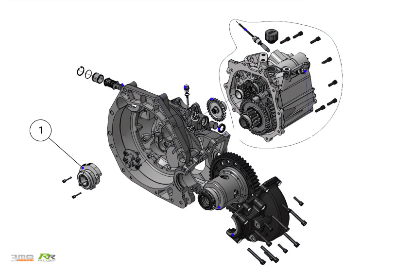 ETV-R Gearbox Assembly - Race and Rally