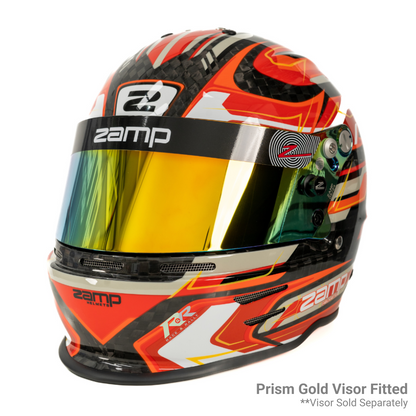 RZ 48 Youth Karting Helmet - Carbon Red