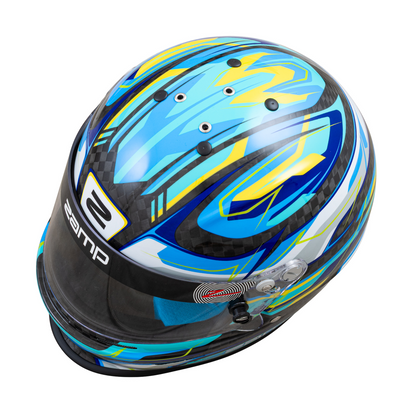 RZ 48 Youth Karting Helmet - Carbon Blue