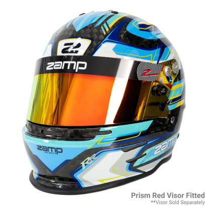 RZ 48 Youth Karting Helmet - Carbon Blue