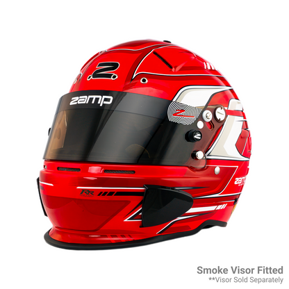 Zamp RZ 70F Racing Helmet - Red
