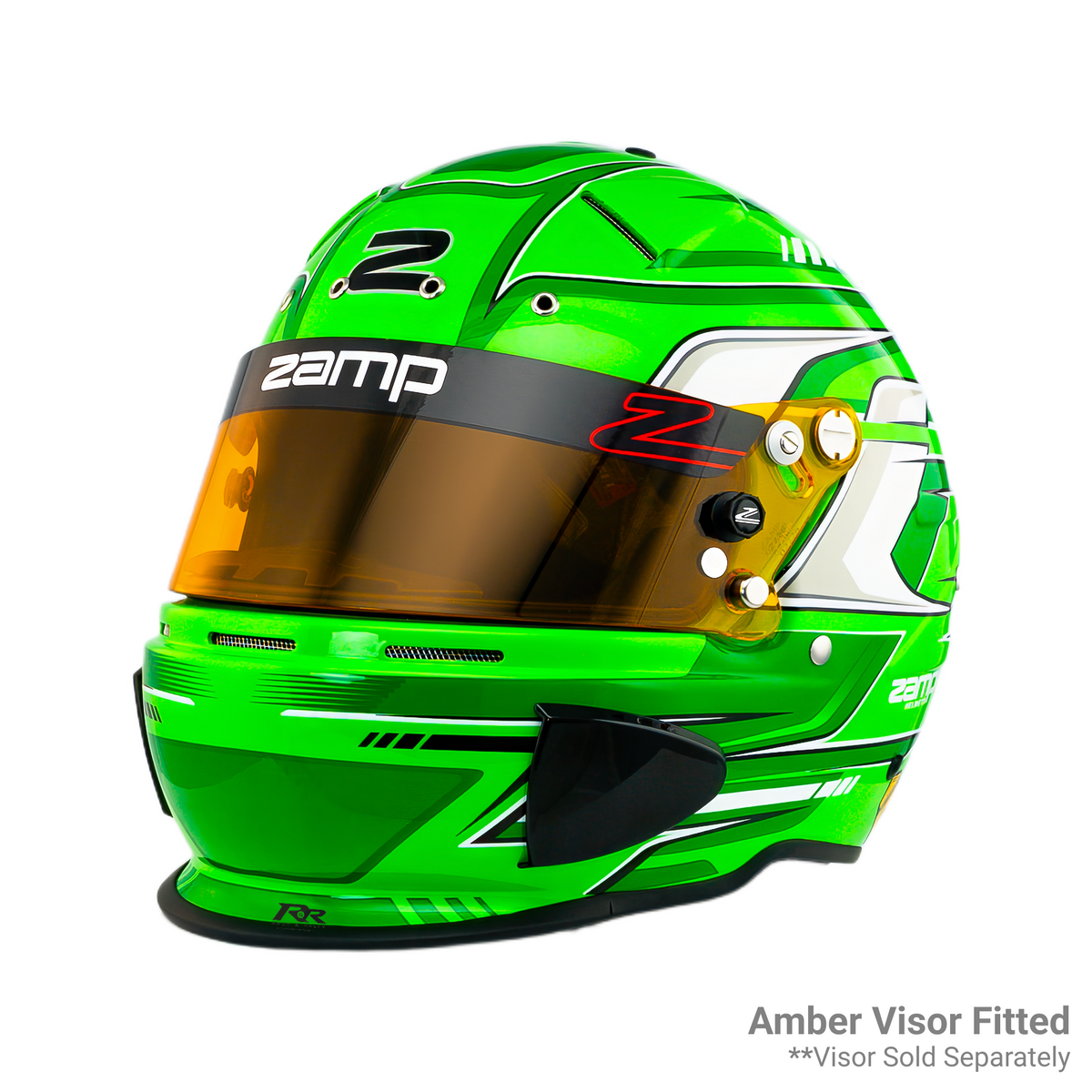 Zamp RZ 70F Racing Helmet - Green