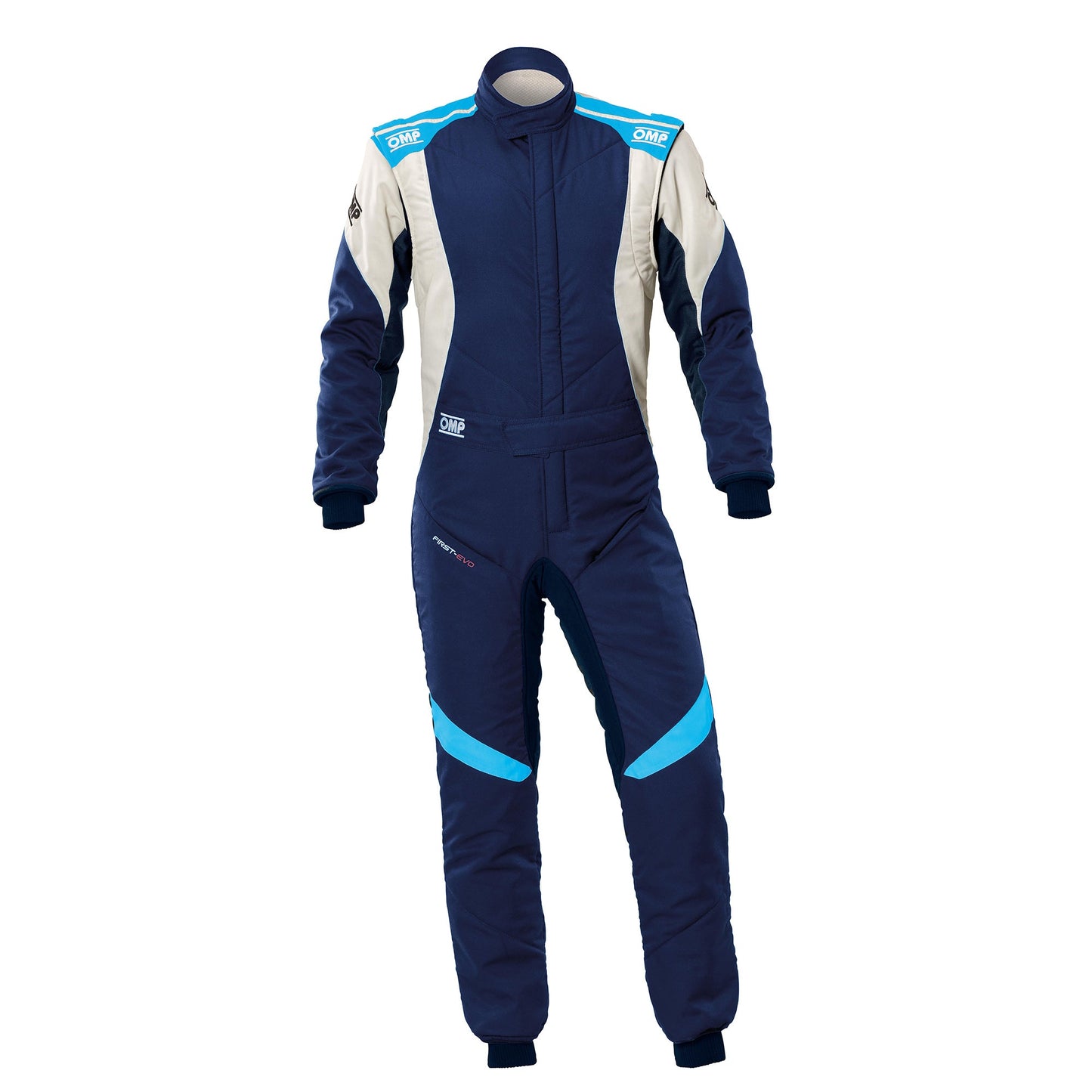 Navy Blue & Cyan - Front