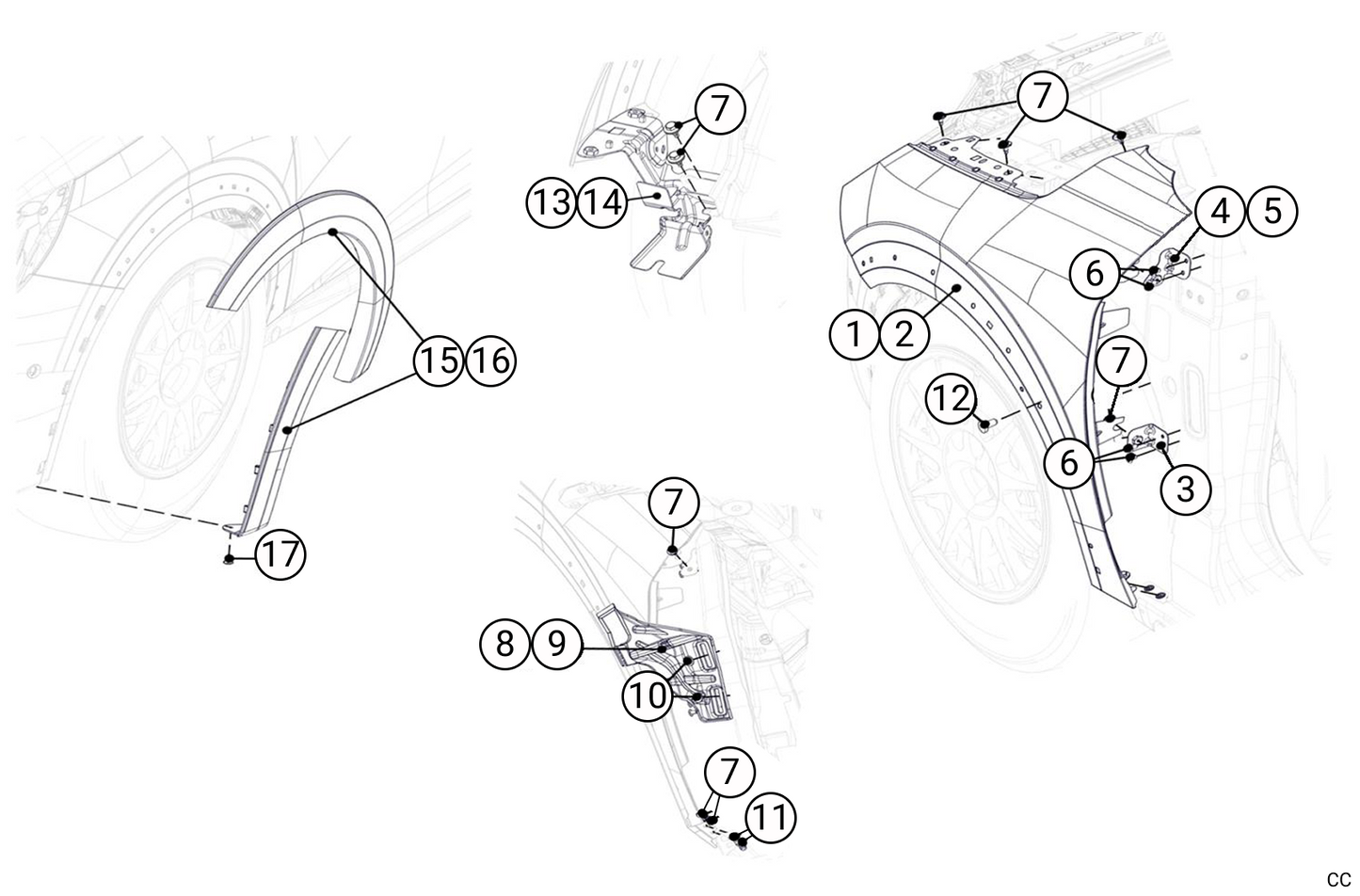 K3C - Front Wing - Race and Rally