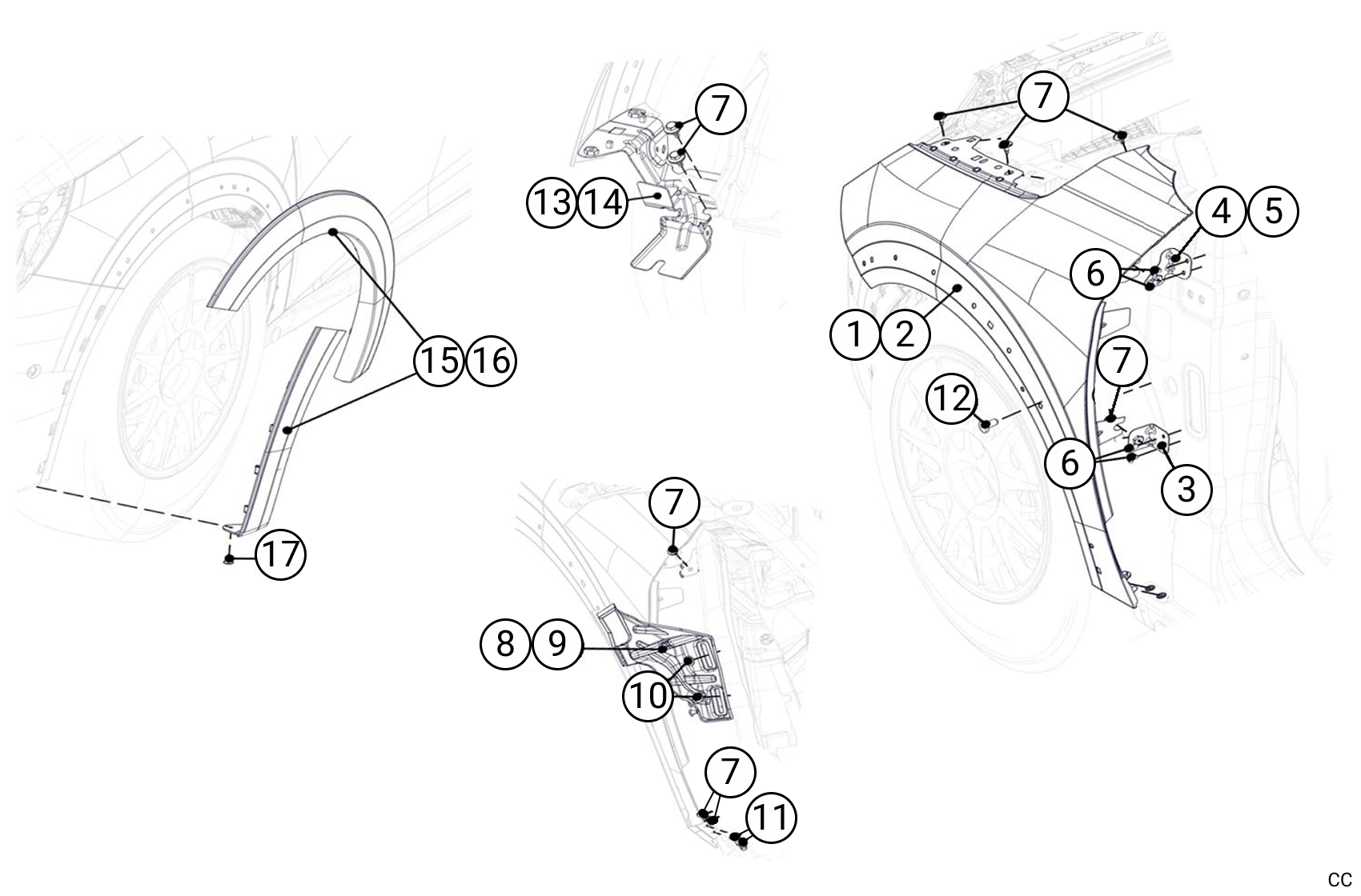 K3C - Front Wing - Race and Rally