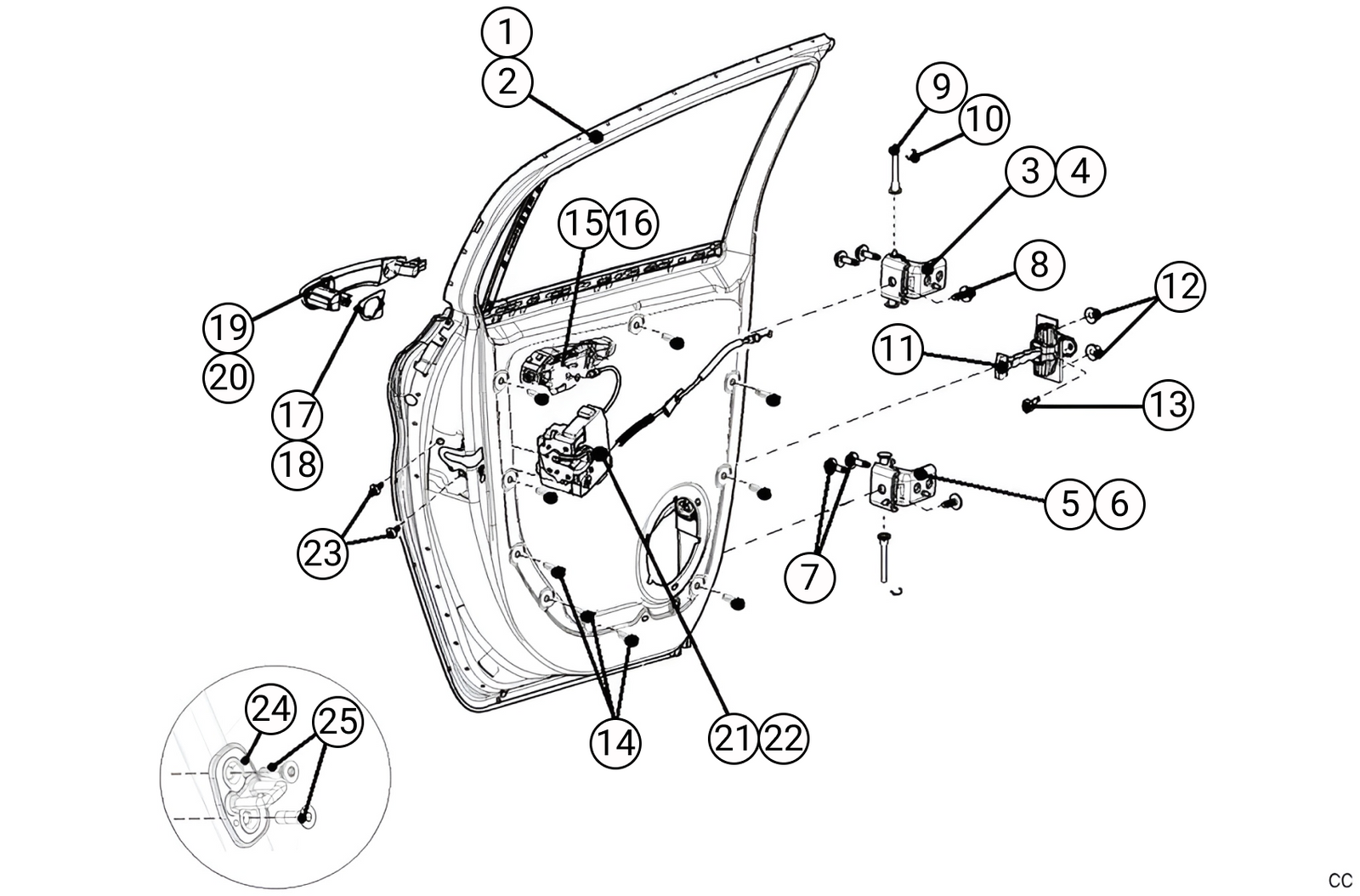 K7G - Rear Door - Race and Rally