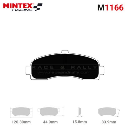 MDB1623 - M1166 Brake Pads - Race and Rally