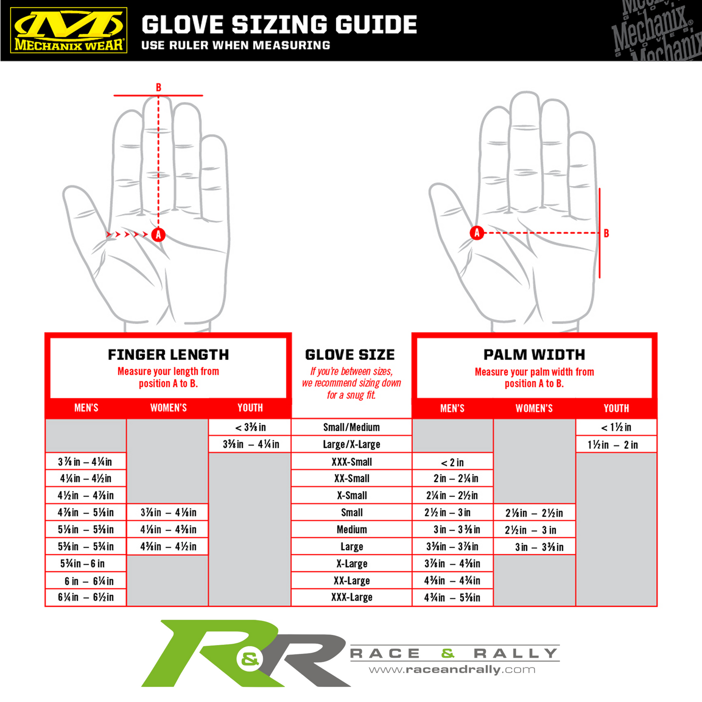 Mechanix Original Gloves - Red - Race and Rally