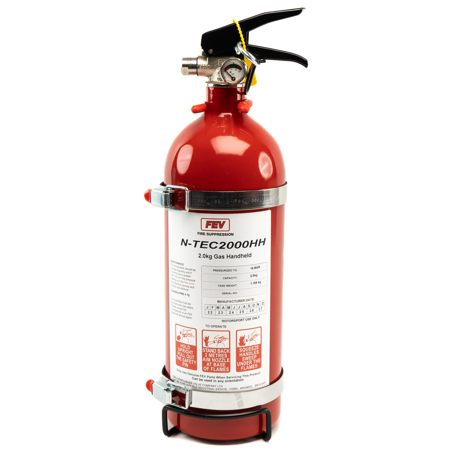 FEV 2.0 Kg Novec Handheld Extinguisher