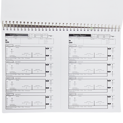 NoteBook Pacenote Book - A4 - Race and Rally