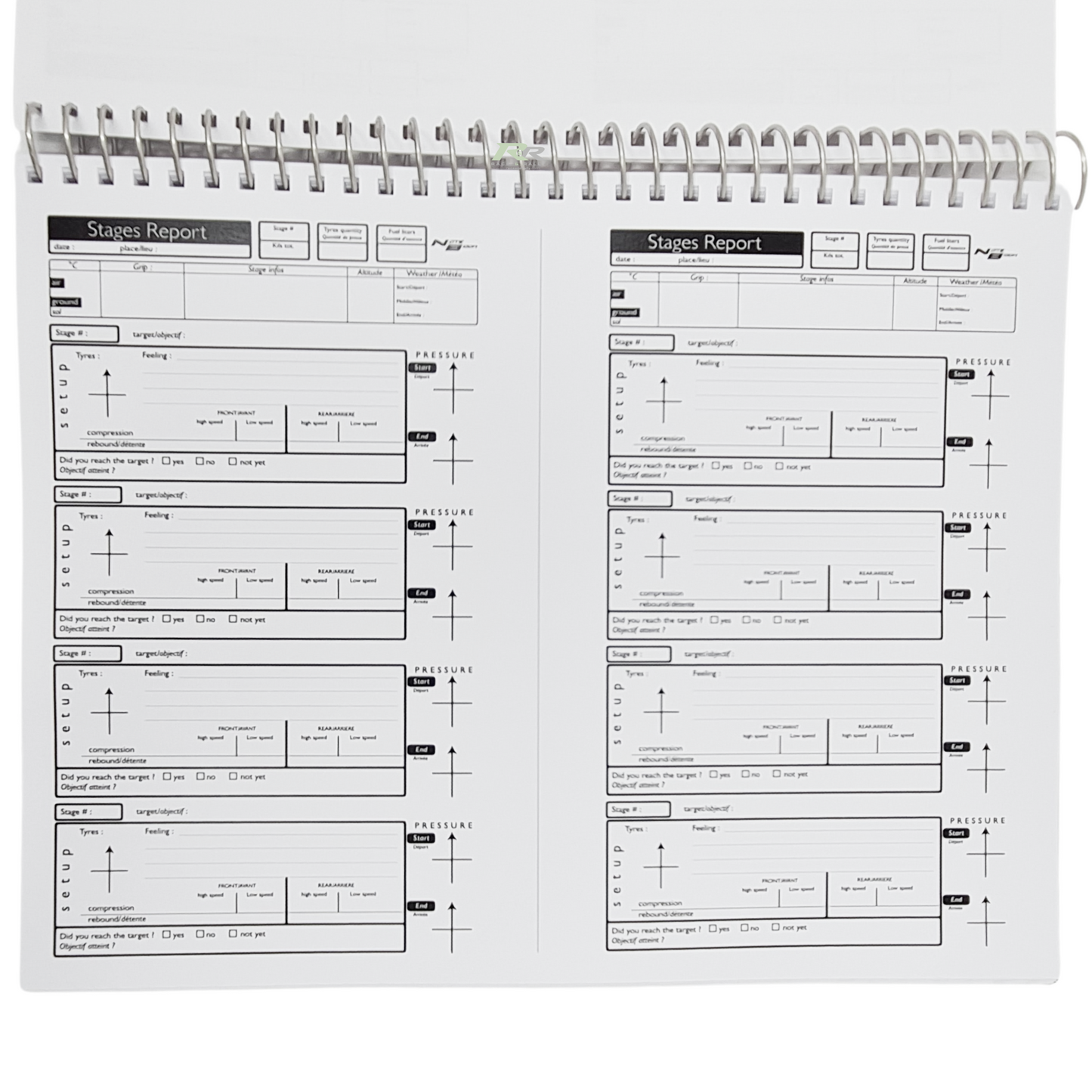 NoteBook Pacenote Book - Race and Rally