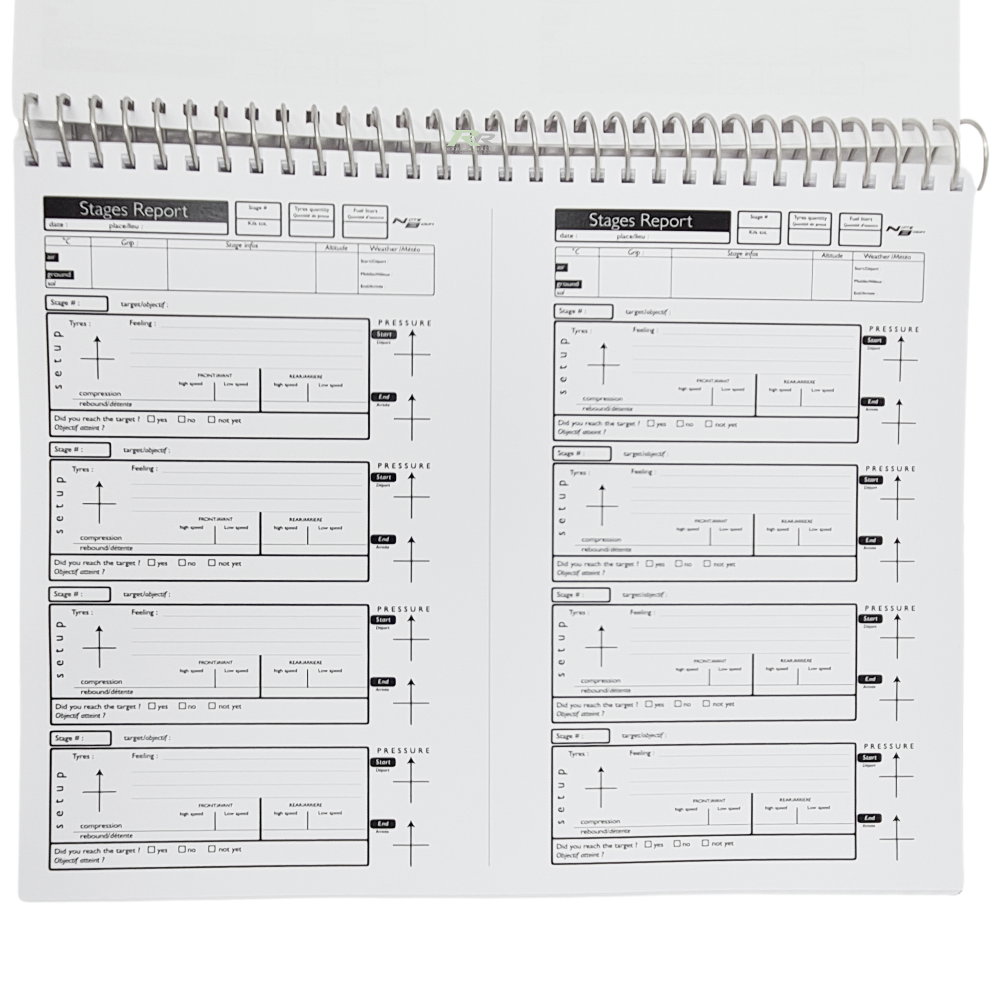 NoteBook Pacenote Book - Race and Rally