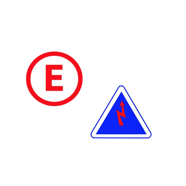 Mandatory outside signalling Stickers