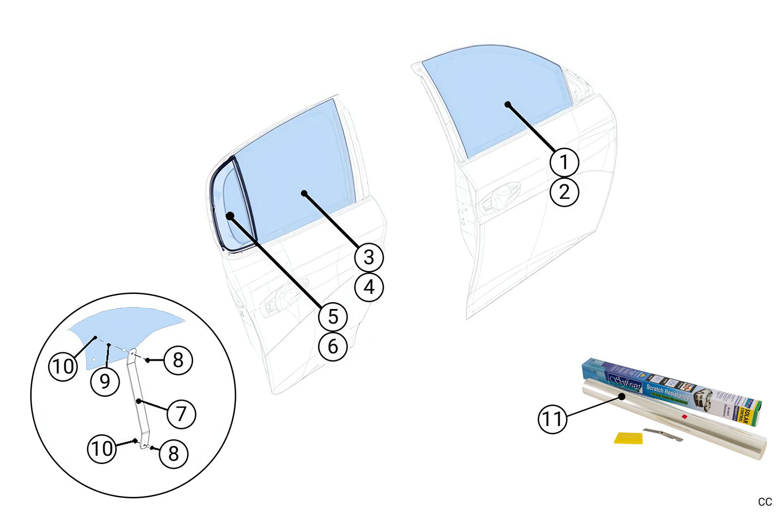 P1C - Side Windows - Race and Rally