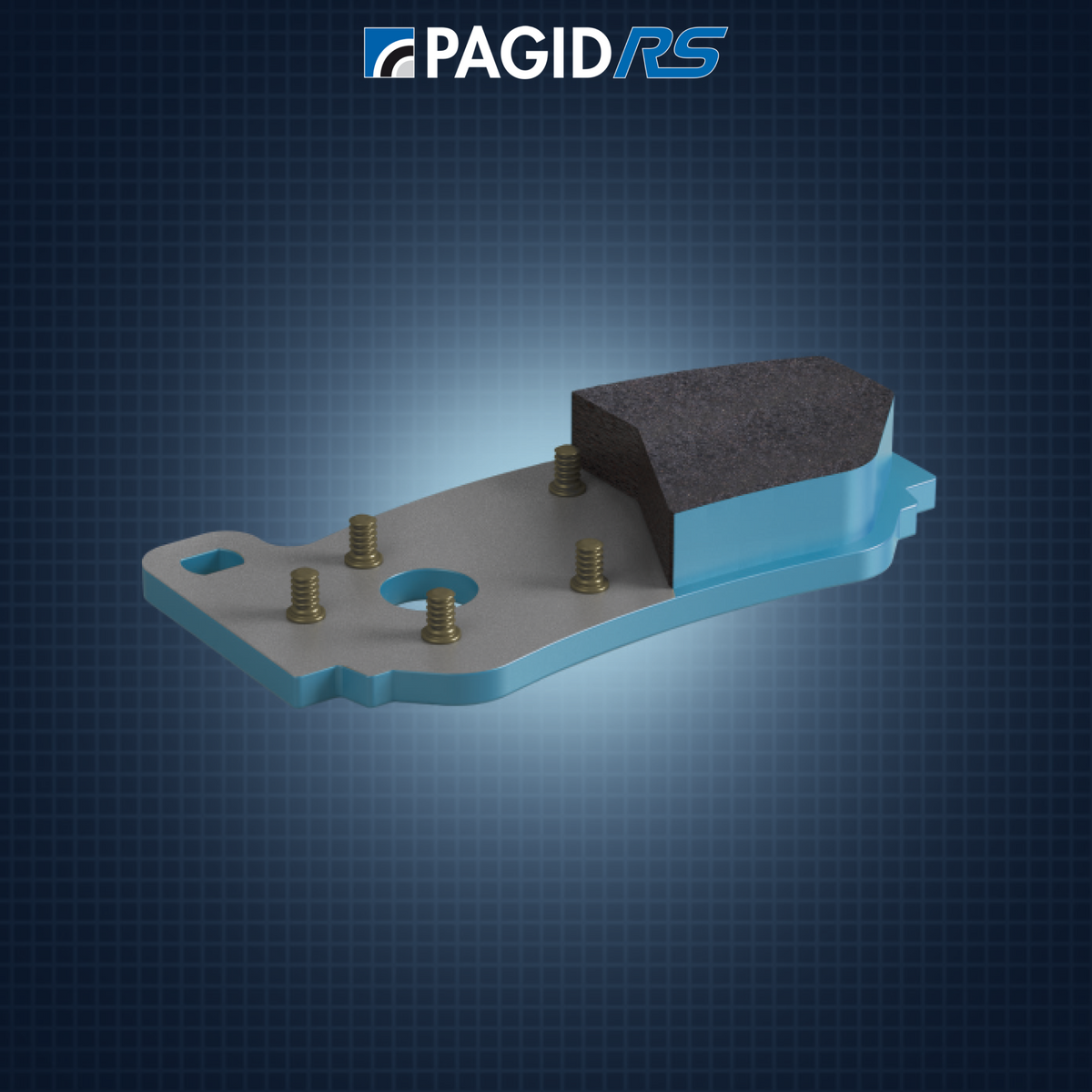 Pagid Racing 1291 brake pads with RSH 29E compound, showing the construction and design of Pagid brake pads.