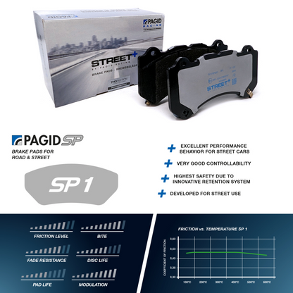 T8003SP2001 Pagid Street+ Brake Pad Set