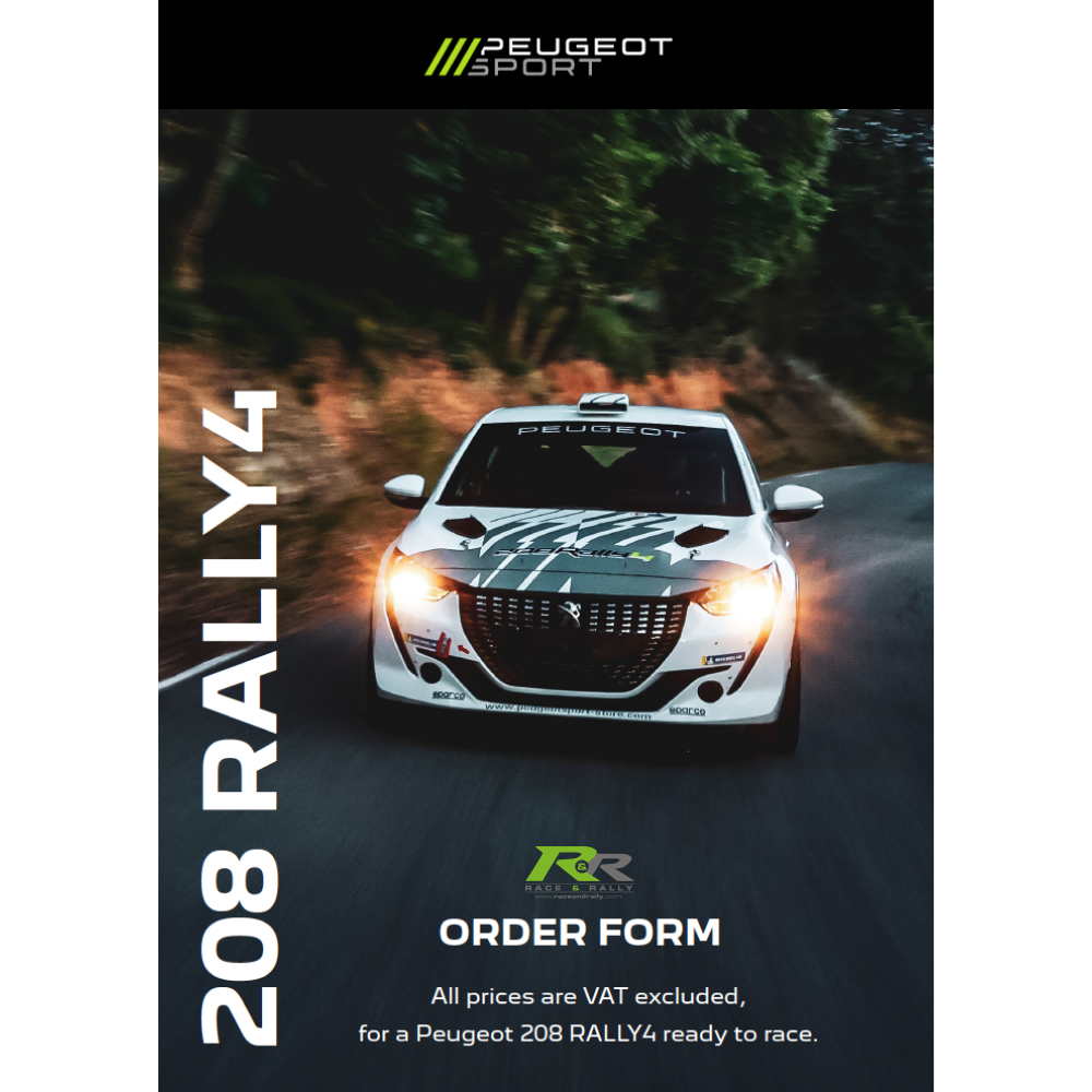 Peugeot 208 Rally 4 Order Form